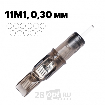 Картриджи для художественной татуировки EZ Filter FC-1011M1, Magnum 11, 0,30 мм, коробка 10 шт.