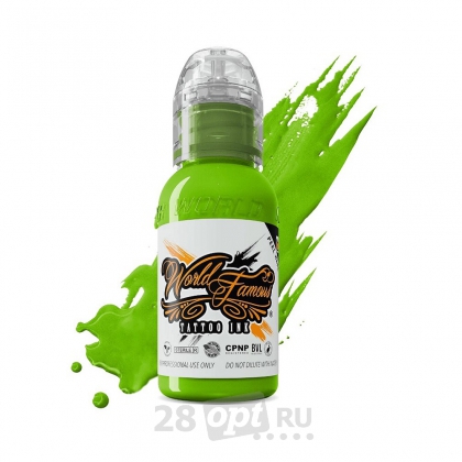 Краска для художественной татуировки World Famous Tattoo Ink, Northern Lights Green, 30 мл