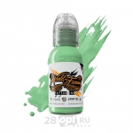 Краска для художественной татуировки World Famous Tattoo Ink by Sandra Daukshta, Fresh Mint, 30 мл