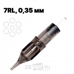 Картриджи для художественной татуировки EZ Filter FC-1207RLMT, Round Liner 7, 0,35 мм, коробка 10 шт.